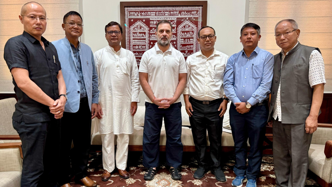 ‘Resolving conflict must be national priority’: Rahul Gandhi meets Manipur leaders